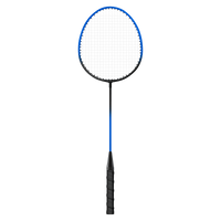 Kit de badminton com 04 raquetes de aço, 02 volantes, postes de aço e rede Loire
