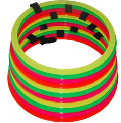 Arcos planos de agilidade 42cm Velden - cnj com 12 und cores variadas - com bolsa e velcros