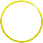 Arcos planos de agilidade 45cm Pista e Campo - cnj com 12 und - amarelo