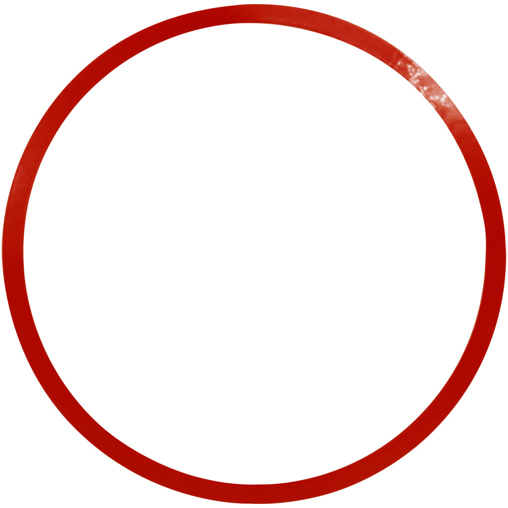 Arcos planos de agilidade 45cm Pista e Campo - cnj com 12 und  - vermelho