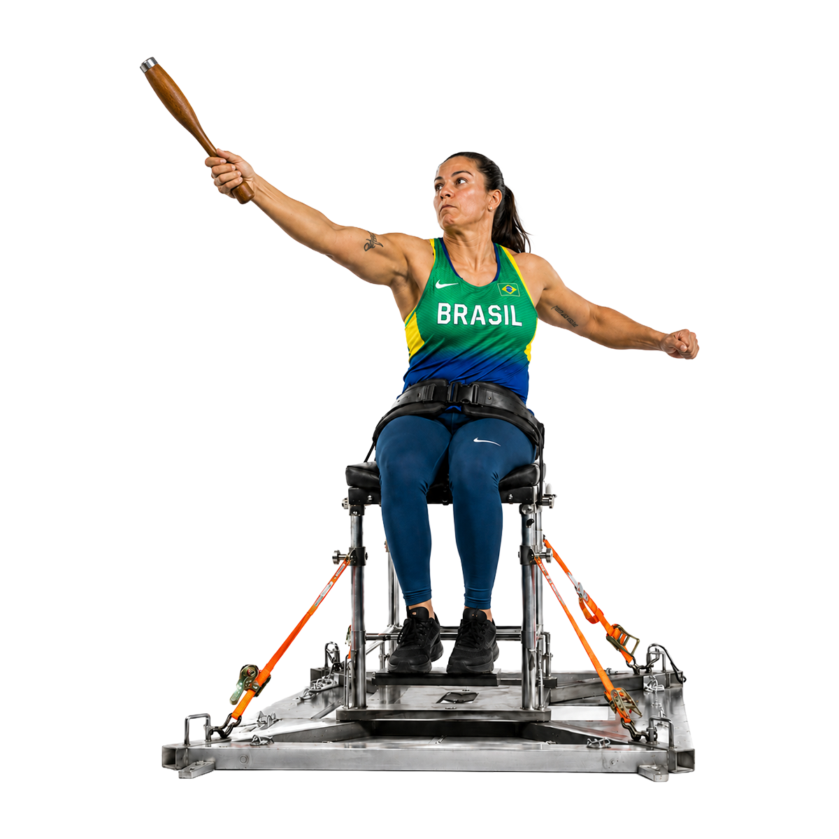 Club para lançamentos de madeira com ponteira metálica Pista e Campo