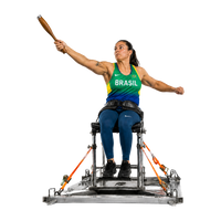 Club para lançamentos de madeira com ponteira metálica Pista e Campo