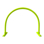 Arco barreirinha de PVC móvel para treinamento de agilidade e drible Velden Amarelo