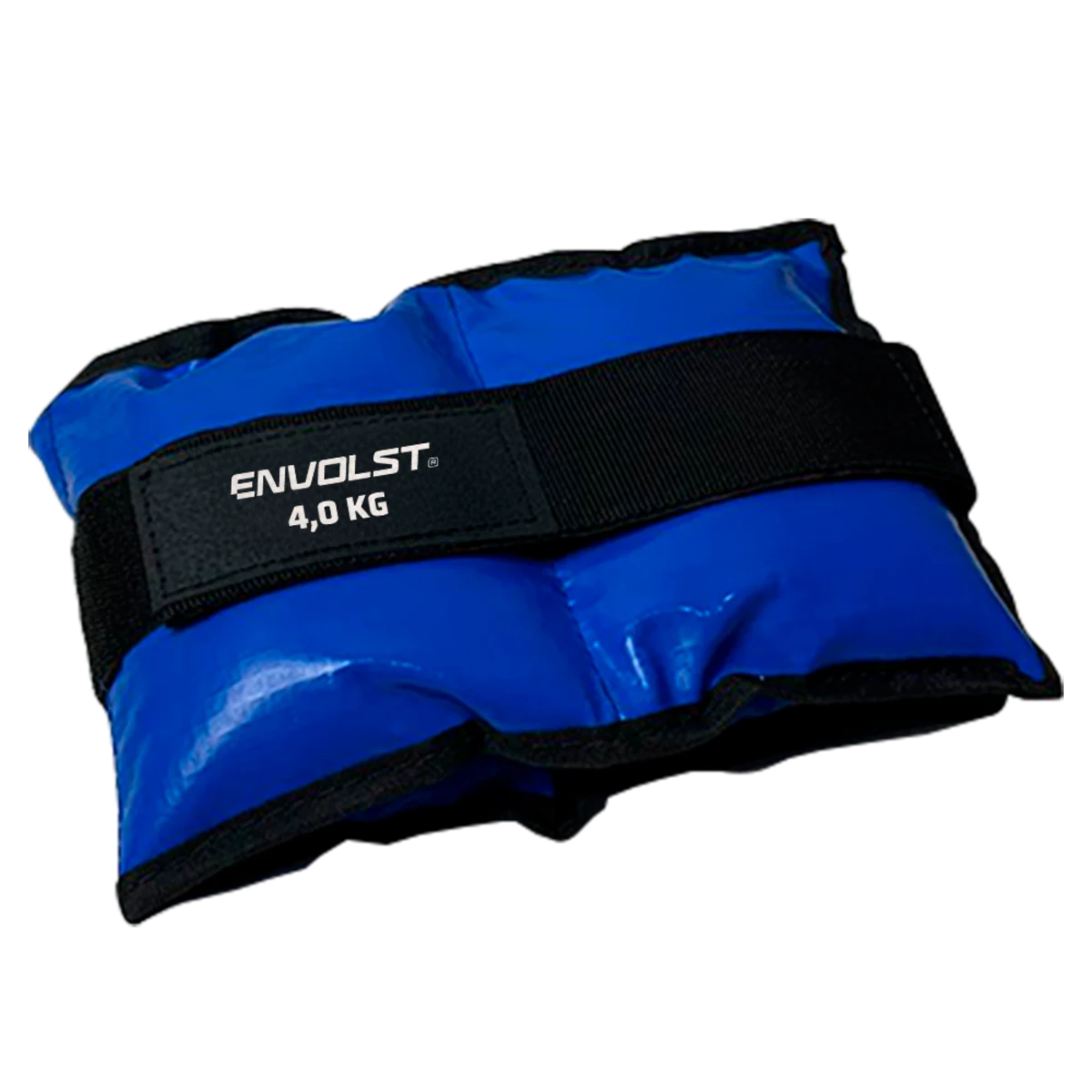 Tornozeleira caneleira em vinilona azul profissional 4kg Envolst - par
