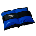 Tornozeleira caneleira em vinilona azul profissional 1kg Envolst - par