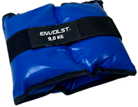 Tornozeleira caneleira em vinilona azul profissional 9kg Envolst - par