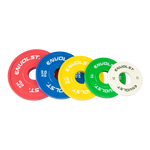 KIT Anilhas Olímpicas Fracionadas em Borracha Competição Envolst - 15Kg