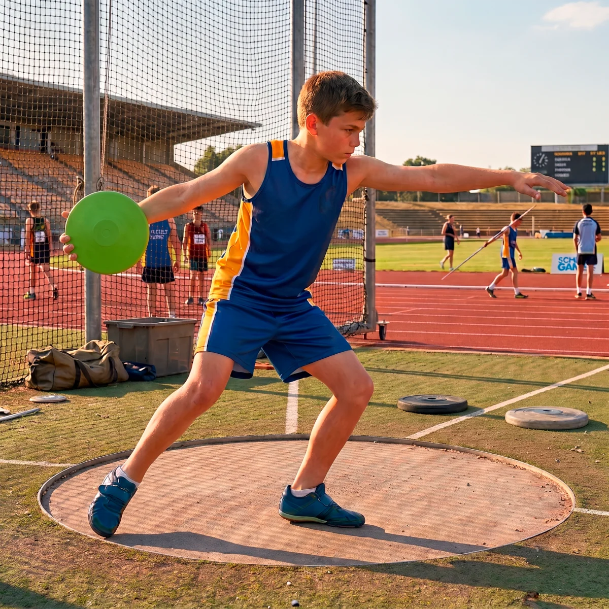 Disco de atletismo de PVC macio 500g Pista e Campo