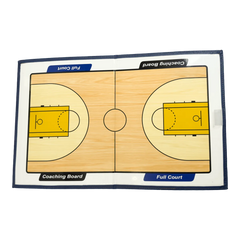 Prancheta tática magnética com caneta para treinamento de basquete Pista e Campo - Modelo pasta azul