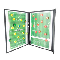 Prancheta tática magnética com caneta para treinamento de futebol Pista e Campo - Modelo pasta preta