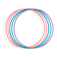 Arco Bambolê Infantil Plástico Avulso Colorido 63 e 75cm Reises