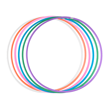 Arco Bambolê Infantil Plástico Avulso Colorido 63 e 75cm Reises