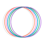 Arco Bambolê Infantil Plástico Avulso Colorido 63 e 75cm Reises