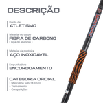 Dardo de Atletismo 800g Sportland Carbon Sênior WA-IAAF