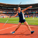 Dardo de atletismo de alumínio e aço 400g iniciante Pista e Campo - Powered by CBAt (JAL-C400)