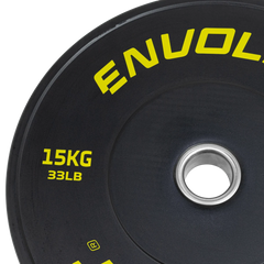 Anilha Olímpica Bumper para Crossfit e LPO 15Kg Envolst