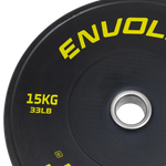 Anilha Olímpica Bumper para Crossfit e LPO 15Kg Envolst