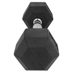 Kit Halteres Sextavados Emborrachados Pegada Cromada Envolst - Pares 1 a 5Kg