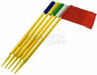 Bandeirolas plásticas multiuso alta Pista e Campo - cnj com 5 und (1-5)
