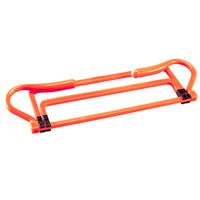 Barreirinha de PVC para treinamento Pista e Campo - Largura: 44cm. Altura ajustável (com extensores)