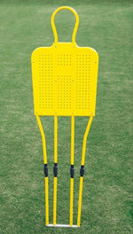 Boneco barreira para treinamento de falta no futebol 1m80 Pista e Campo perfil