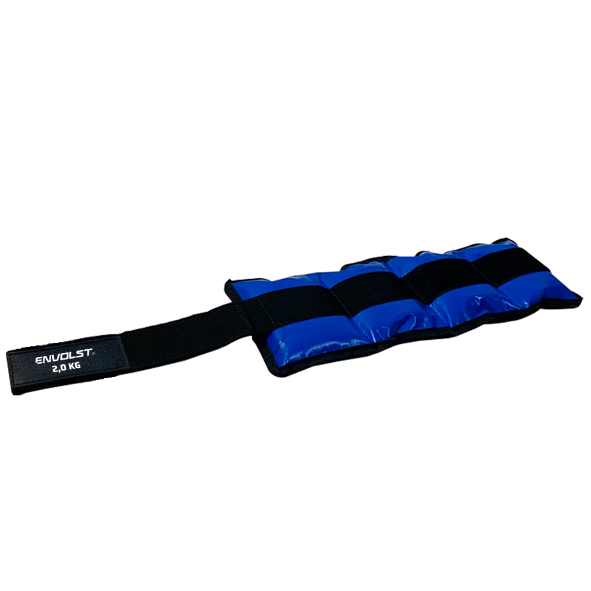 Tornozeleira caneleira em vinilona azul profissional 2kg Envolst - par