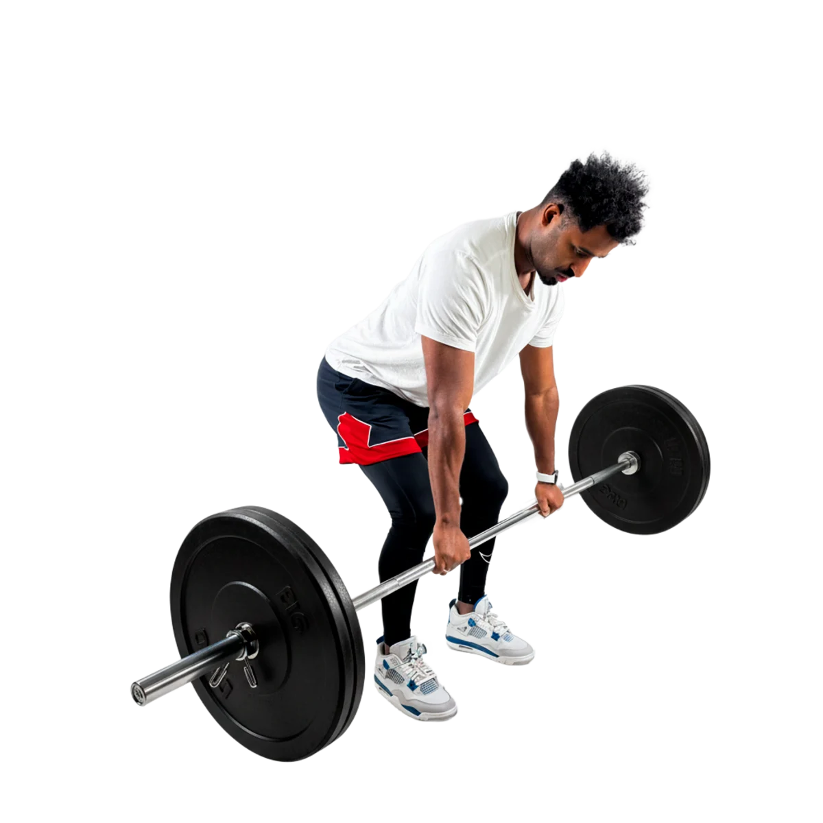 Barra de Musculação Reta 2,00m Maciça 28mm e Presilhas Envolst