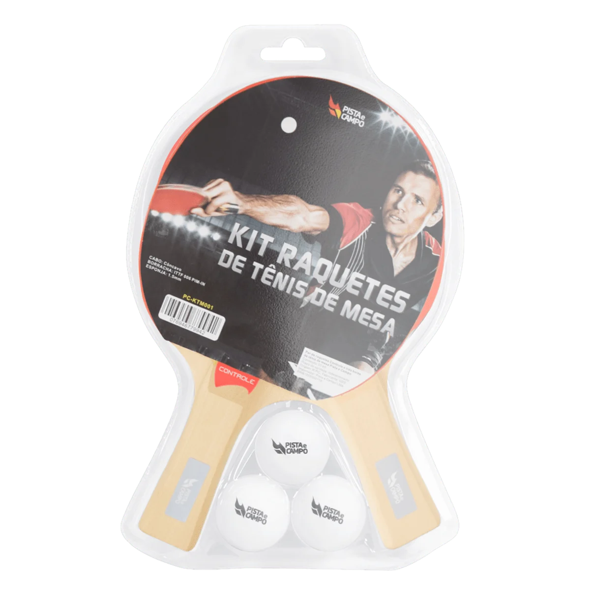 Kit ping pong tênis de mesa com raquetes, bolinha, bolsa e rede retrátil Pista e Campo