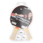 Kit ping pong tênis de mesa com raquetes, bolinha, bolsa e rede retrátil Pista e Campo