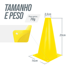 Cone de sinalização de plástico 23cm Velden - Verde