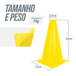 Cone de sinalização de plástico 23cm Velden - Verde