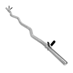 Barra de Musculação W 1,20m Maciça 28mm e Presilhas Envolst