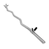 Barra de Musculação W 1,20m Maciça 28mm e Presilhas Envolst