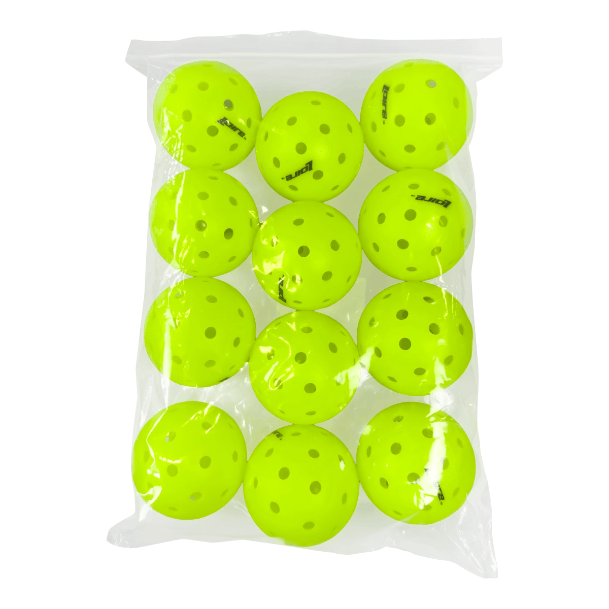 Kit 12 Bolas de Pickelball 40 furos Outdoor Loire