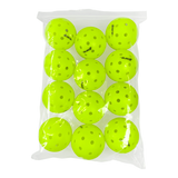 Kit 12 Bolas de Pickelball 40 furos Outdoor Loire