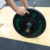 Kit 230Lb Anilhas Olímpicas Bumper Padrão IWF em Libras Envolst