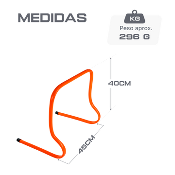 Barreirinha de agilidade em plástico ABS 40cm de altura Velden