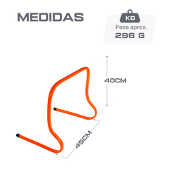 Barreirinha de agilidade em plástico ABS 40cm de altura Velden