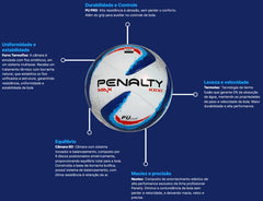 Bola de futebol de salão (futsal) Penalty Max 1000