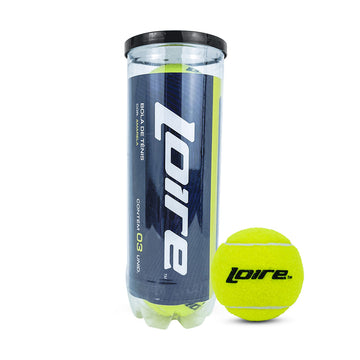 Bolinha bola de tênis de campo oficial adulto Loire - tubo com 3 und