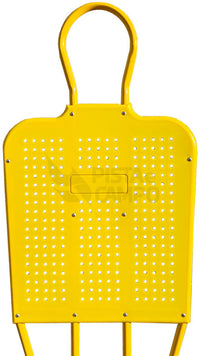 Boneco barreira para treinamento de falta no futebol de aço reclinável premium Pista e Campo