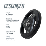 Anilha Olímpica com Anel de Metal 5Kg Envolst