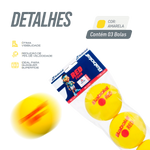 Bolinha bola de tênis de campo de espuma iniciantes Babolat Red Foam - pacote com 3 und