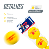 Bolinha bola de tênis de campo de espuma iniciantes Babolat Red Foam - pacote com 3 und