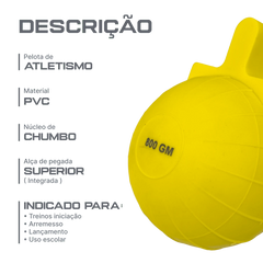 Pelota de PVC 800g Pista e Campo
