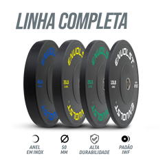 Anilha Olímpica Bumper para Crossfit e LPO 10Lb Envolst