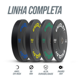 Anilha Olímpica Bumper para Crossfit e LPO 10Lb Envolst