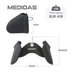 Kit Puxadores Anatômicos Revestido Musculação Envolst