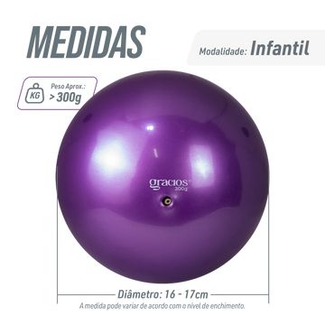 Bola de ginástica rítmica Gracios Lisa 300g