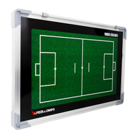 Quadro tático magnético de alumínio com acessórios 45x30 Pista e Campo - Futebol Society